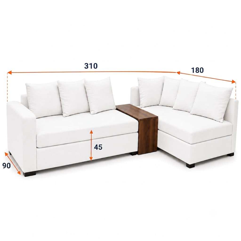 Glory | 4-Seater L-Shape MANEX Pull-Out Sofa Bed (Turkish Mechanism)