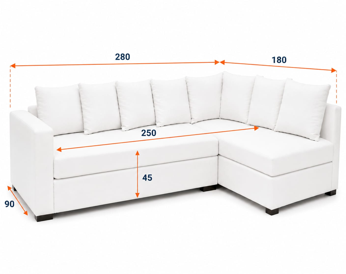 Glory | 4-Seater L-Shape MANEX Pull-Out Sofa Bed (Turkish Mechanism)