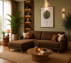 July | 5-Seater L-Shape Click-Clack Sofa Bed (Turkish Mechanism)