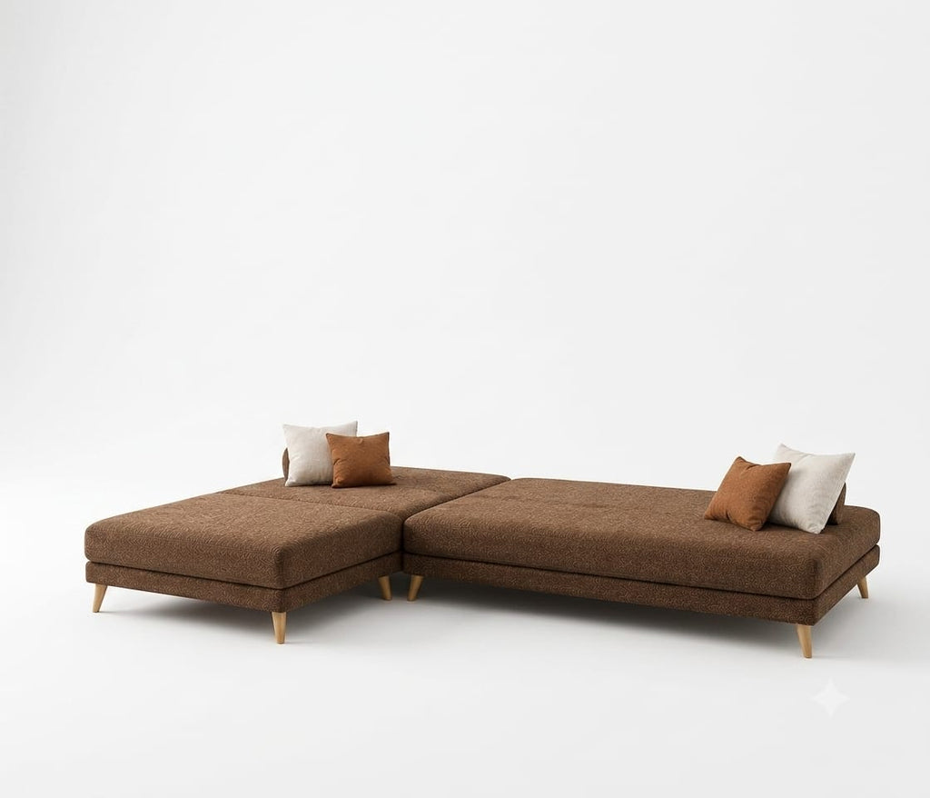 July plus | 6-Seater L-Shape Click-Clack Sofa Bed (Turkish Mechanism) (Copy)