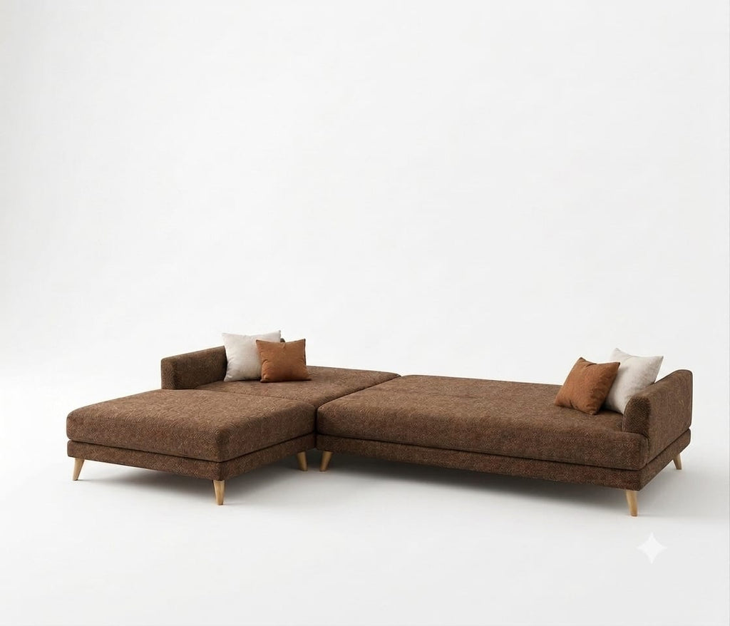 July plus | 6-Seater L-Shape Click-Clack Sofa Bed (Turkish Mechanism) (Copy)