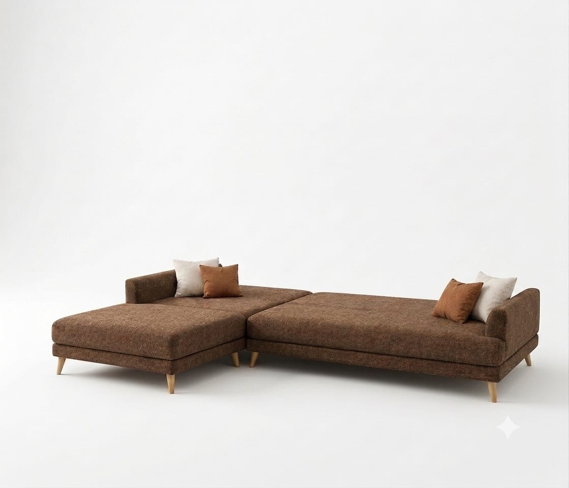July plus | 6-Seater L-Shape Click-Clack Sofa Bed (Turkish Mechanism) (Copy)