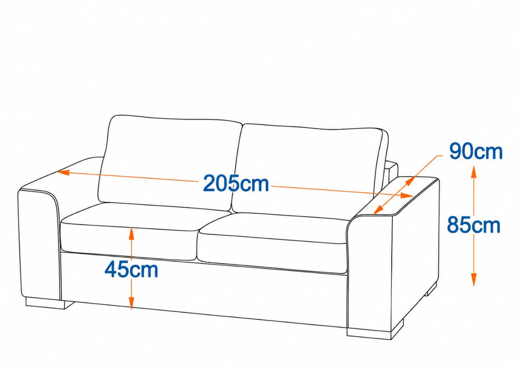 Budapest  2-Fold Sofa Bed | 3-Seater with Belgium Mechanism