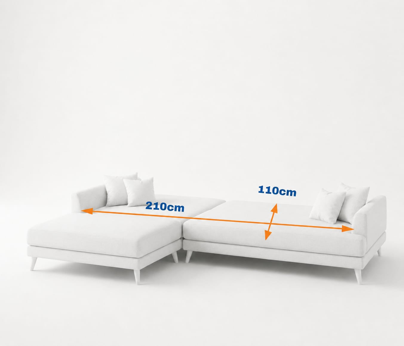 July plus | 6-Seater L-Shape Click-Clack Sofa Bed (Turkish Mechanism) (Copy)