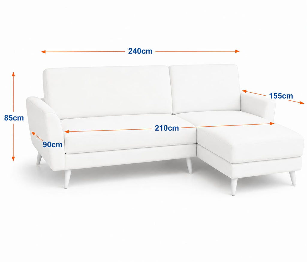 July plus | 6-Seater L-Shape Click-Clack Sofa Bed (Turkish Mechanism) (Copy)