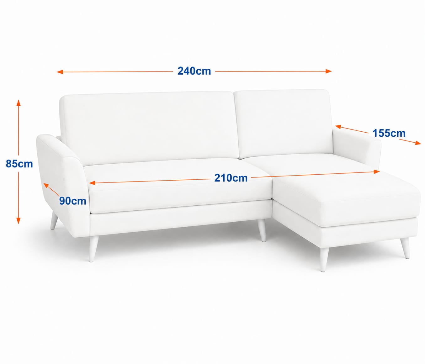 July plus | 6-Seater L-Shape Click-Clack Sofa Bed (Turkish Mechanism) (Copy)