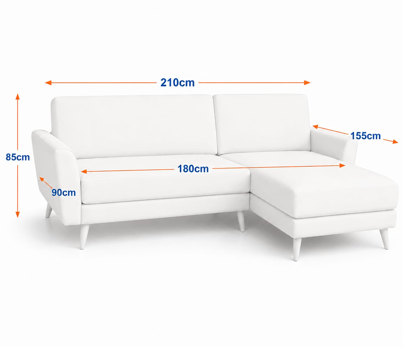 July | 5-Seater L-Shape Click-Clack Sofa Bed (Turkish Mechanism)