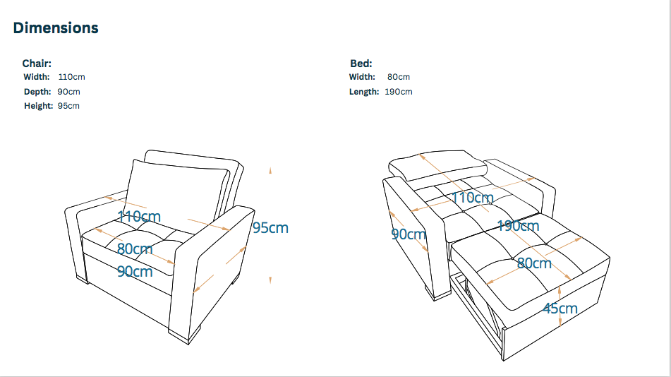 SPAIN chair-bed I one-seater