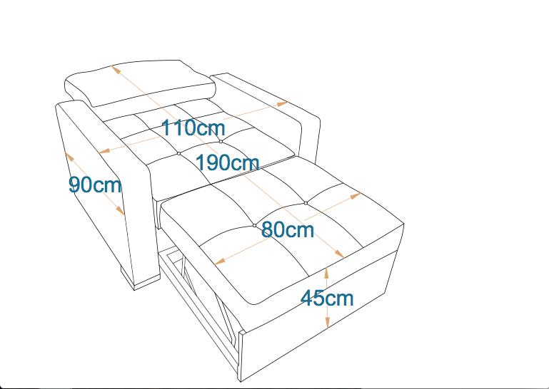 اسبانيا - كرسي سرير بمقعد واحد