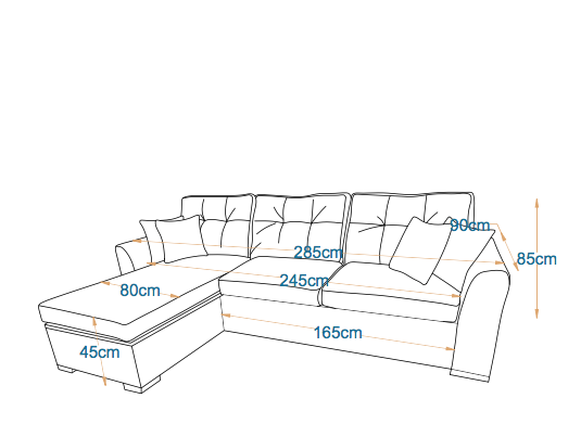 ليلي- ركنه سرير شكل حرف L