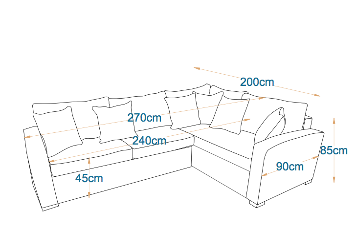 Mont | L-Shape 5-Seater Roll-Out Sofa Bed with Belgium Mechanism