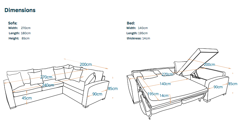 Mont | L-Shape 5-Seater Roll-Out Sofa Bed with Belgium Mechanism