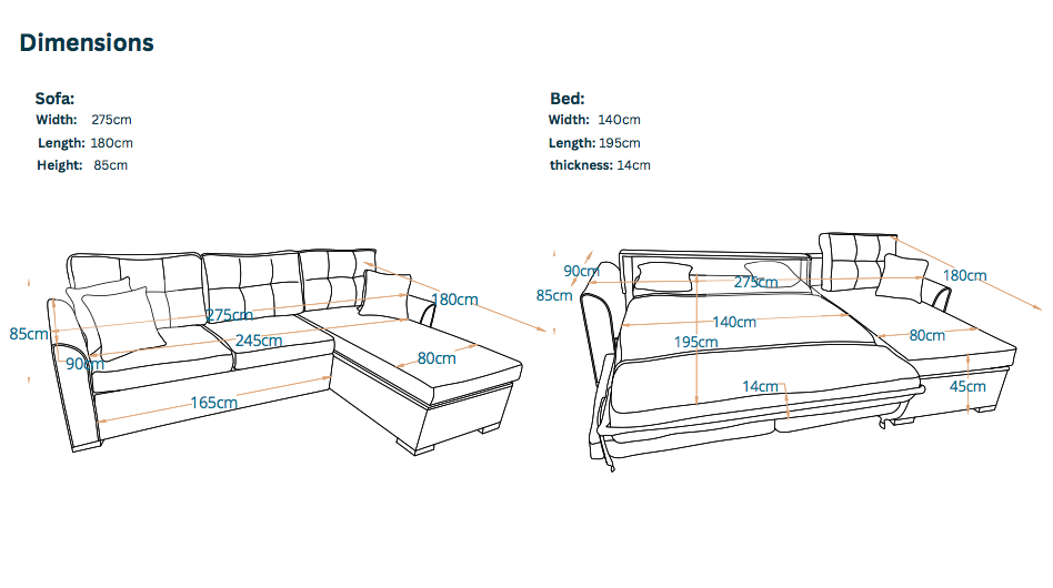 Tala | L-Shape 5-Seater Roll-Out Sofa Bed with Belgium Mechanism