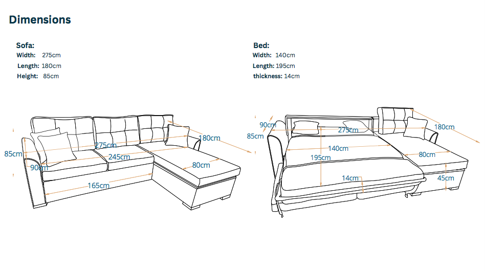 تالا- ركنه سرير شكل حرف L