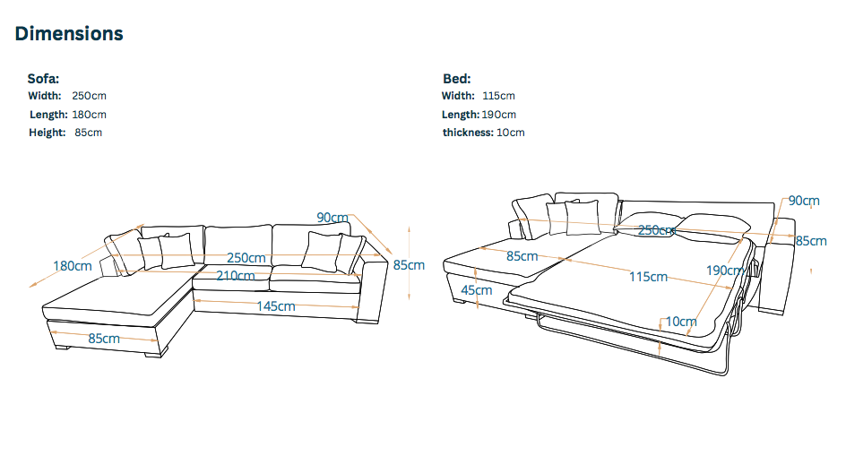 روزيس- ركنه سرير شكل حرف L