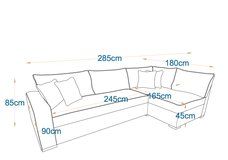 Venice | 5-Seater L-Shape MANEX Pull-Out Sofa Bed (Turkish Mechanism)