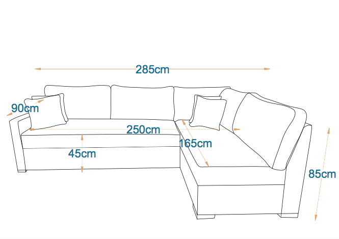 Venice | 5-Seater L-Shape MANEX Pull-Out Sofa Bed (Turkish Mechanism)