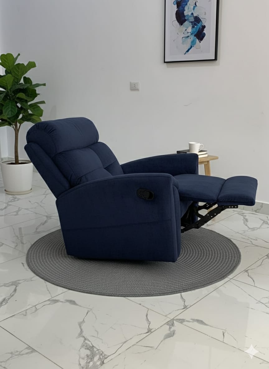 Air Lazy-Boy | Modern Rocker Recliner Chair - Blue