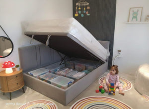 Kids Upholstered Bed | Storage Option | MAS SofaBed