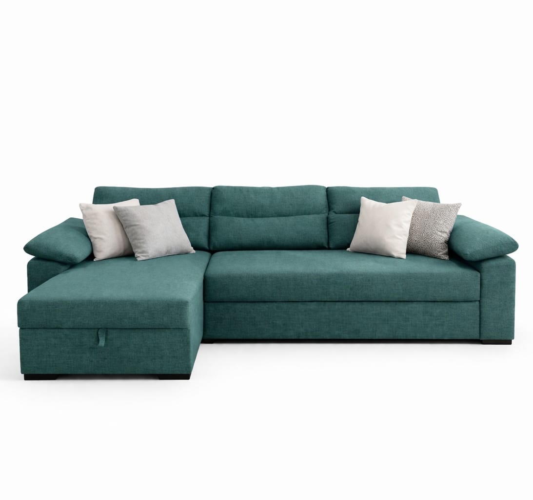 Apex | 4-Seater L-Shape MANEX Pull-Out Sofa Bed (Turkish Mechanism)