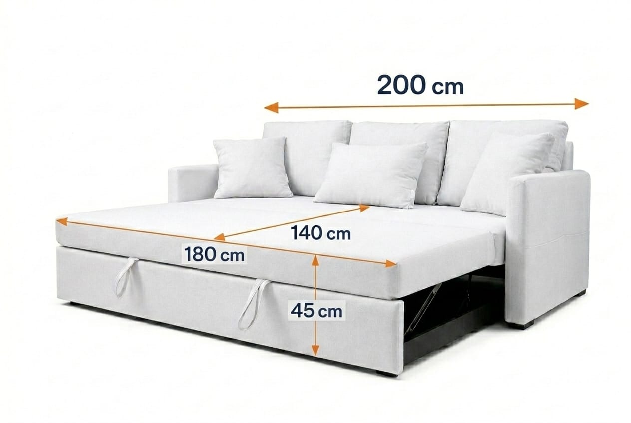 POLO I 3 Seater MANEX Pull-Out Sofa-bed
