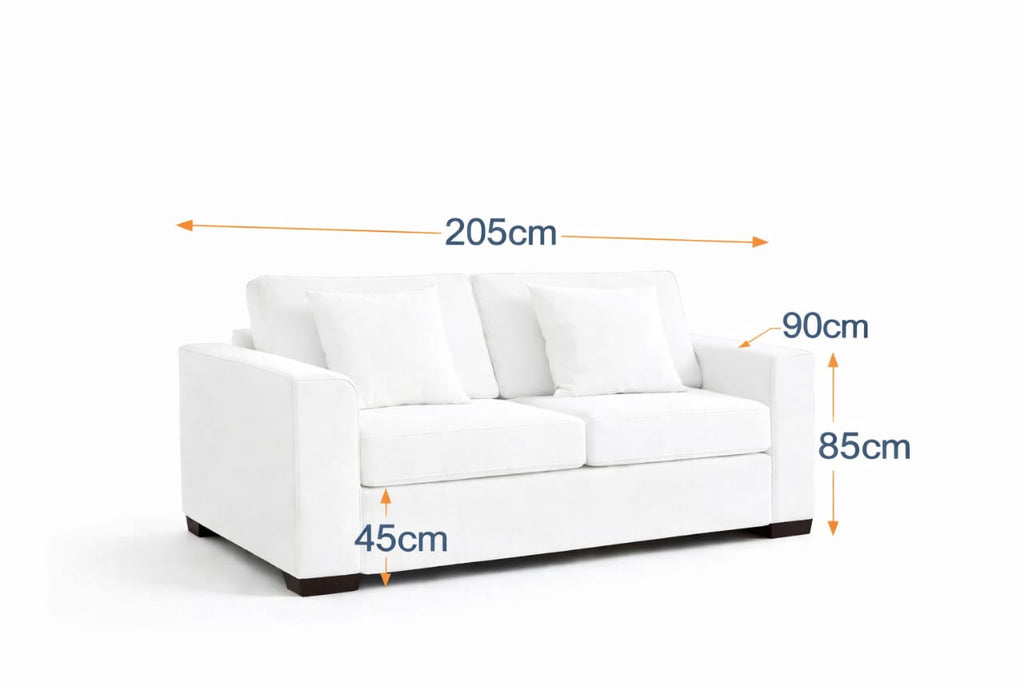Budapest  2-Fold Sofa Bed | 3-Seater with Belgium Mechanism
