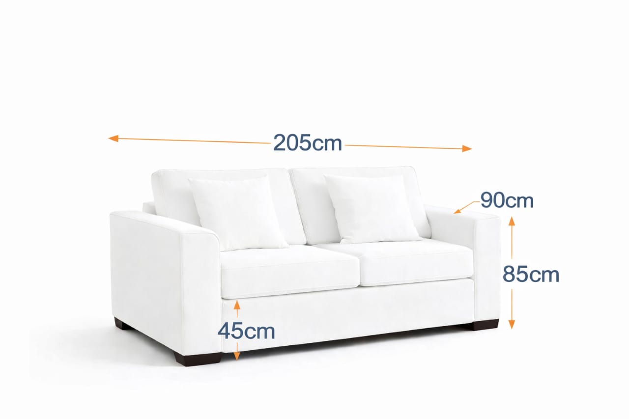 Budapest  2-Fold Sofa Bed | 3-Seater with Belgium Mechanism