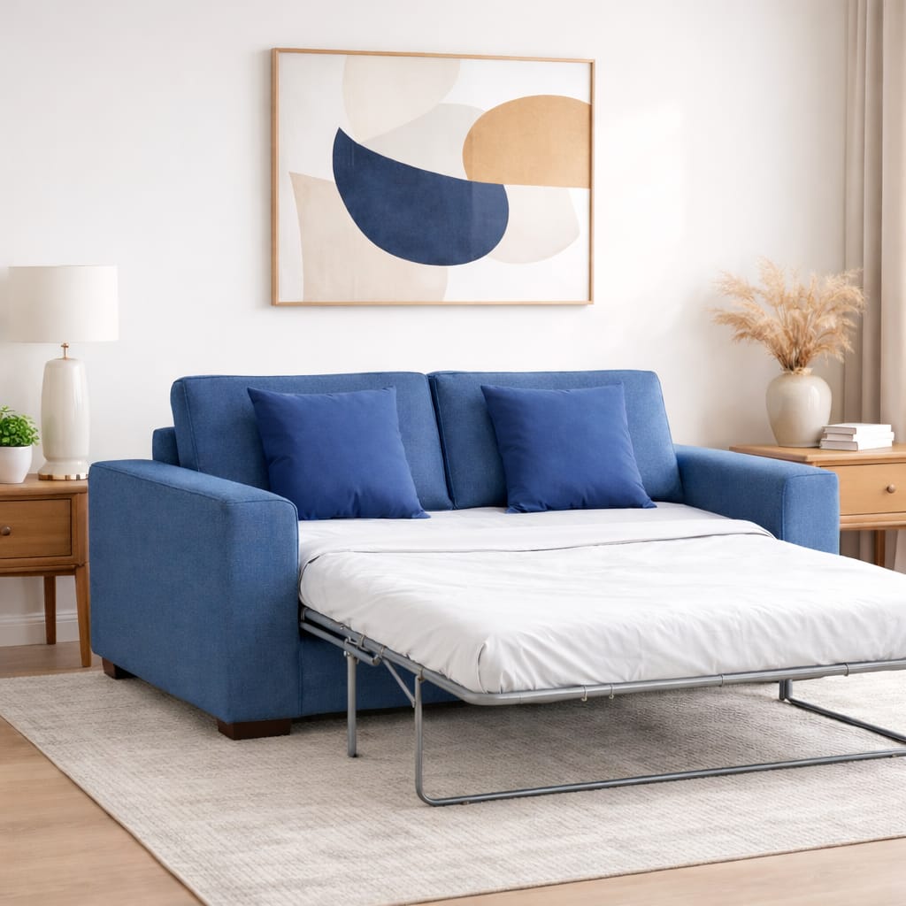 Budapest  2-Fold Sofa Bed | 3-Seater with Belgium Mechanism