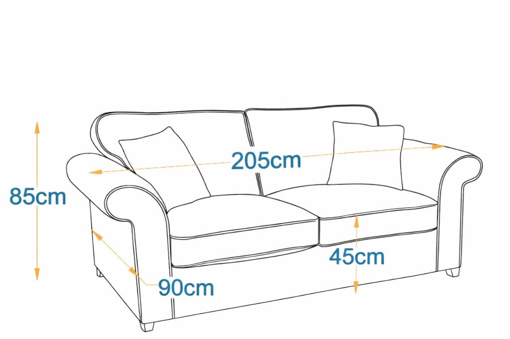 Kavala  2-Fold Sofa Bed | 3-Seater with Belgium Mechanism