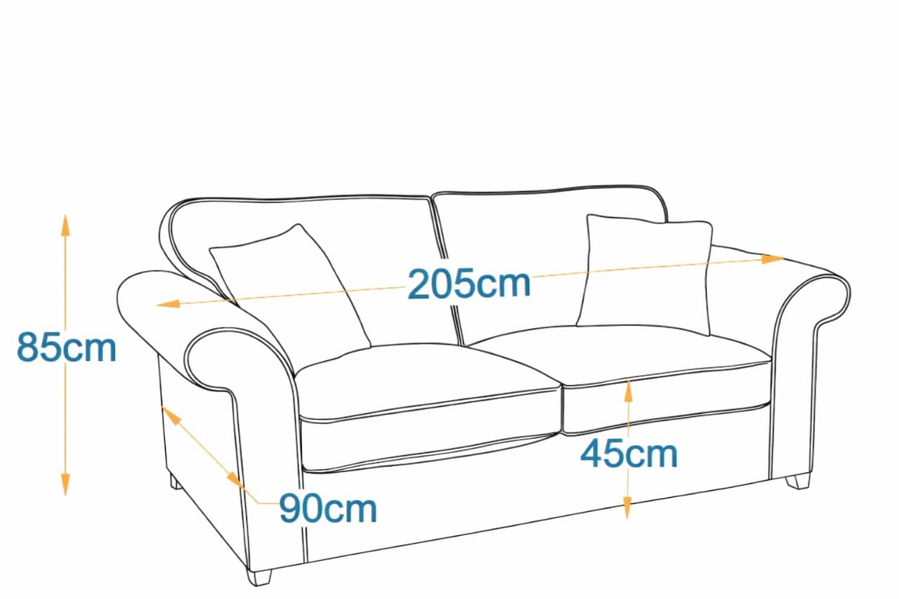 Kavala  2-Fold Sofa Bed | 3-Seater with Belgium Mechanism