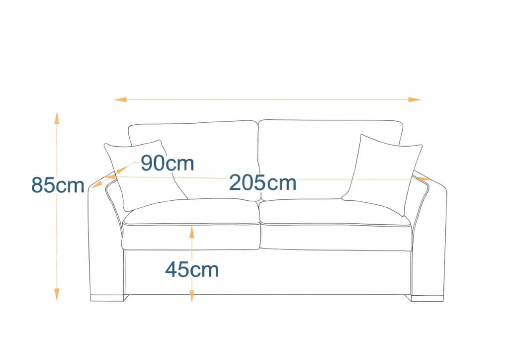 Athens 2-Fold Sofa Bed | 3-Seater with Belgium Mechanism