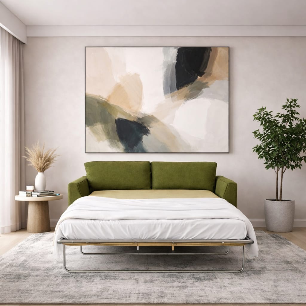 Athens 2-Fold Sofa Bed | 3-Seater with Belgium Mechanism