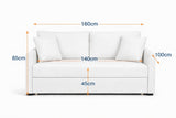 RICO I 2-Seater MANEX Pull-Out Sofa Bed