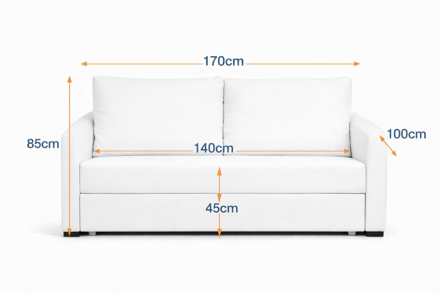 NEXT I 2-Seater MANEX Pull-Out Sofa Bed