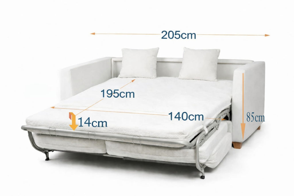 Wave | 3-Seat Roll-Out Sofa Bed with Belgium Mechanism