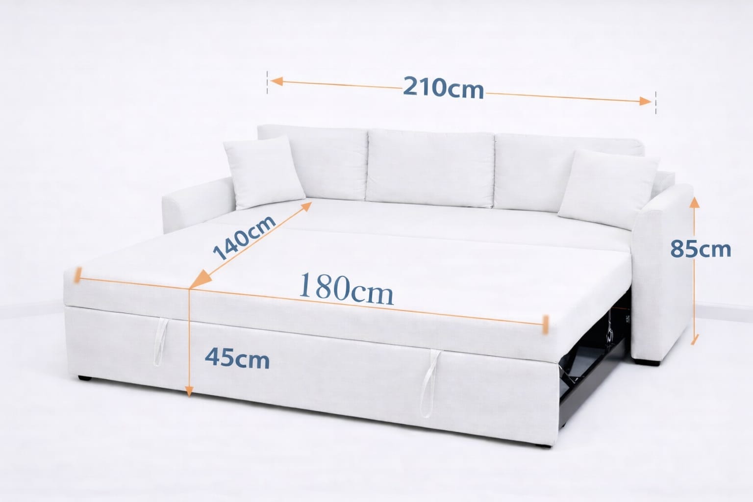 TEXAS  I 3 Seater MANEX Pull-Out Sofa-bed