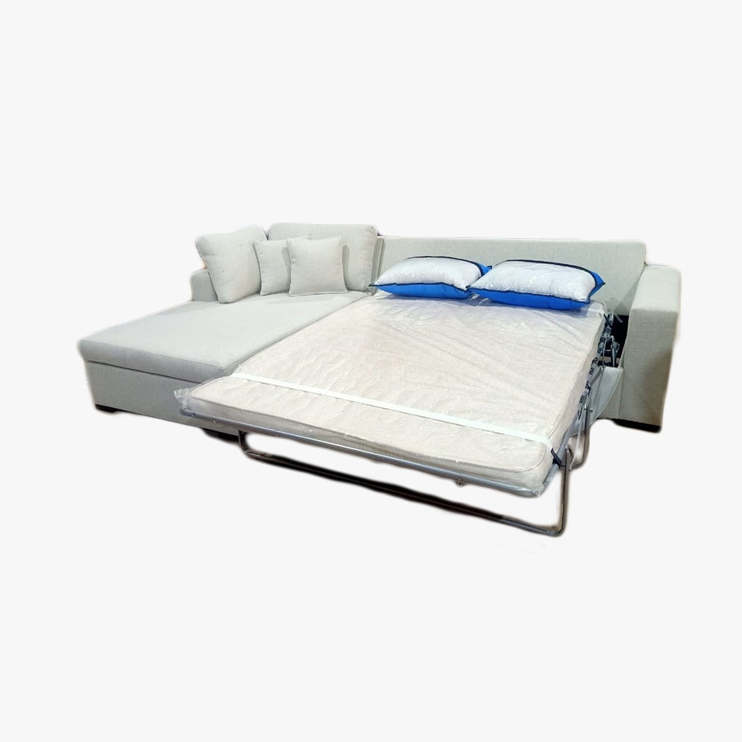 Roses | L-Shape 6-Seater 2-Fold Sofa Bed (Belgian Mechanism)