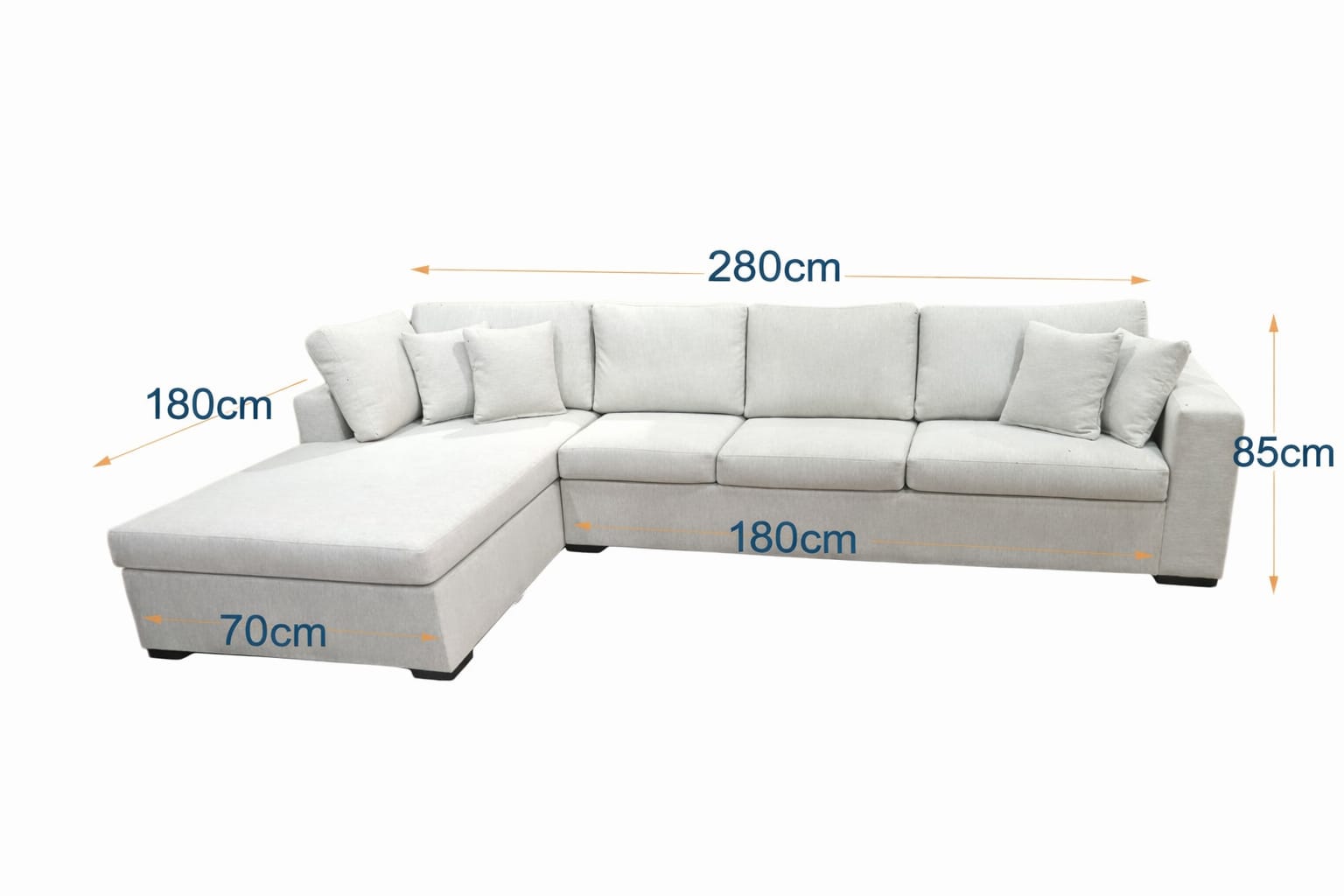 Roses | L-Shape 6-Seater 2-Fold Sofa Bed (Belgian Mechanism)