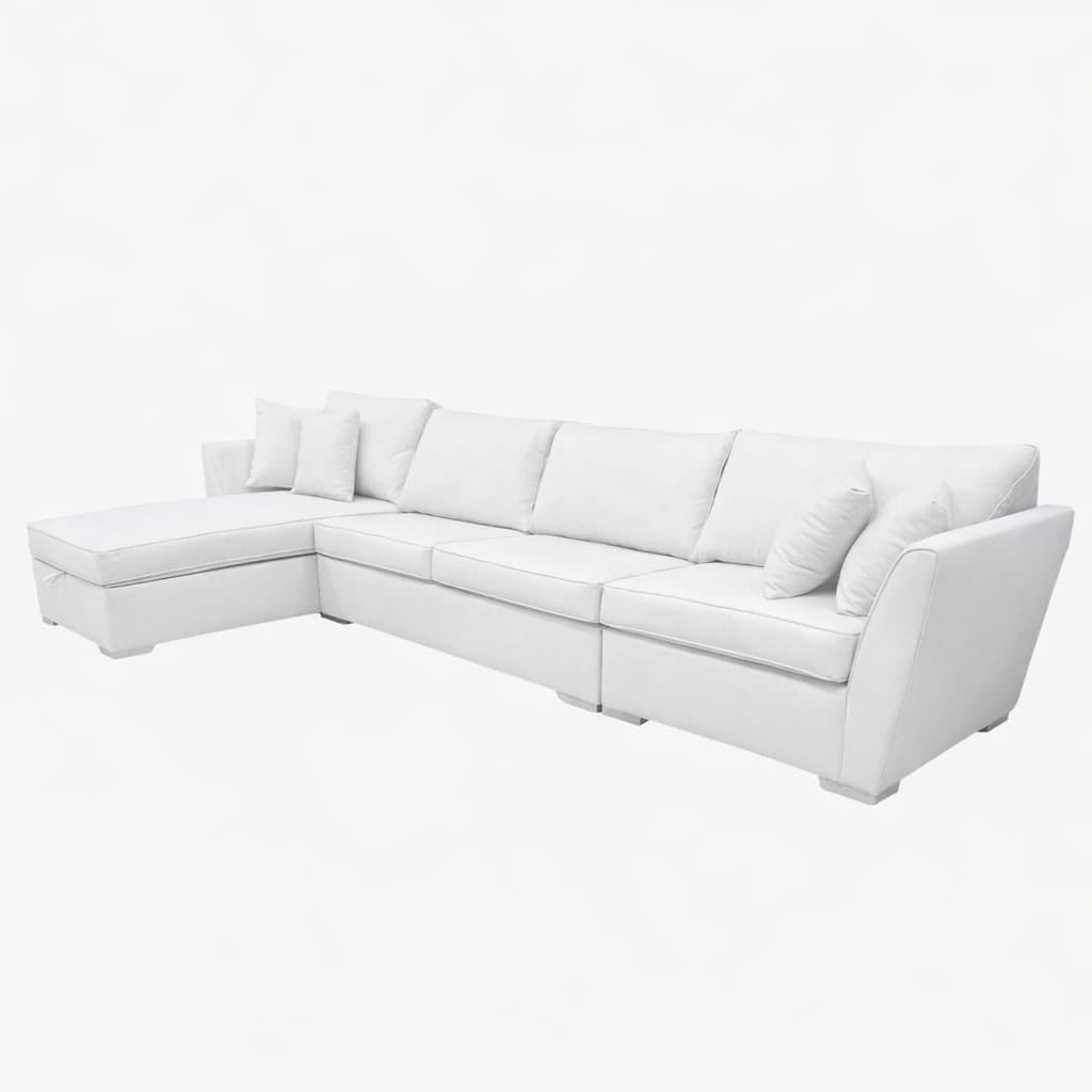 Leon | L-Shape 6-Seater 2-Fold Sofa Bed (Belgian Mechanism)