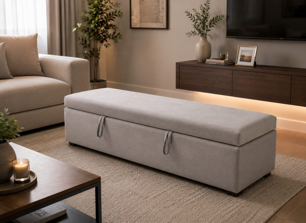 Modern Ottoman | Pouffe with Storage