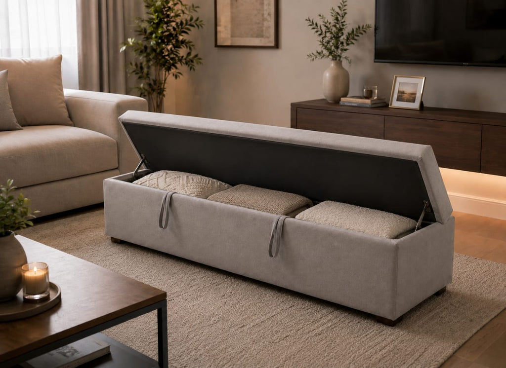 Modern Ottoman | Pouffe with Storage