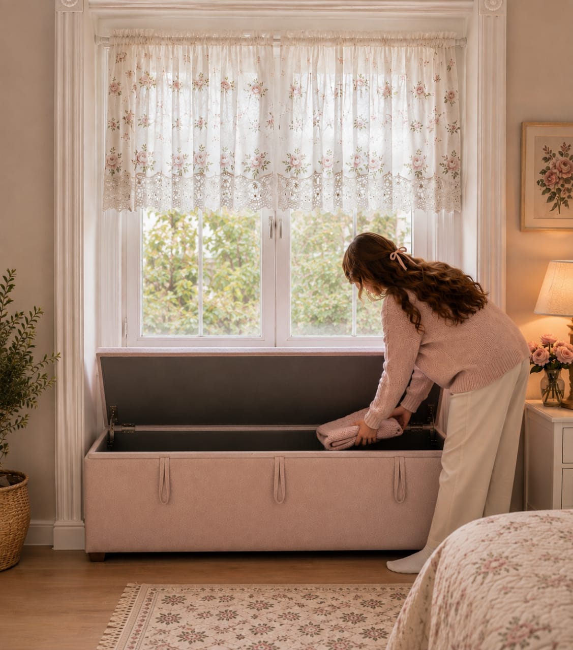 Modern Ottoman | Pouffe with Storage
