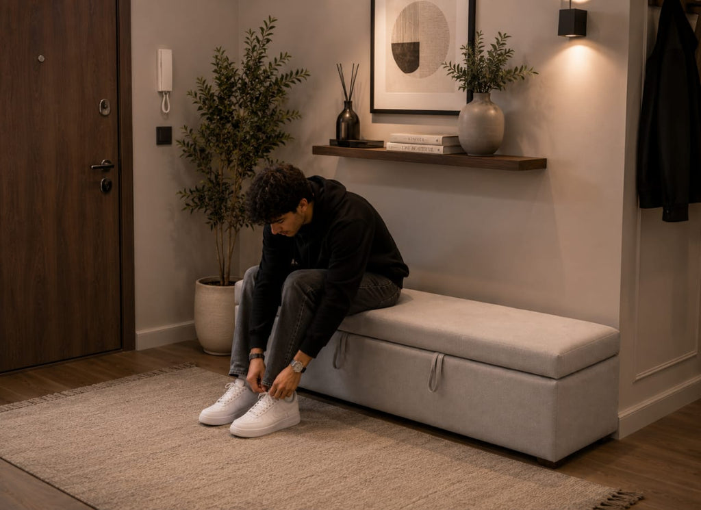 Modern Ottoman | Pouffe with Storage
