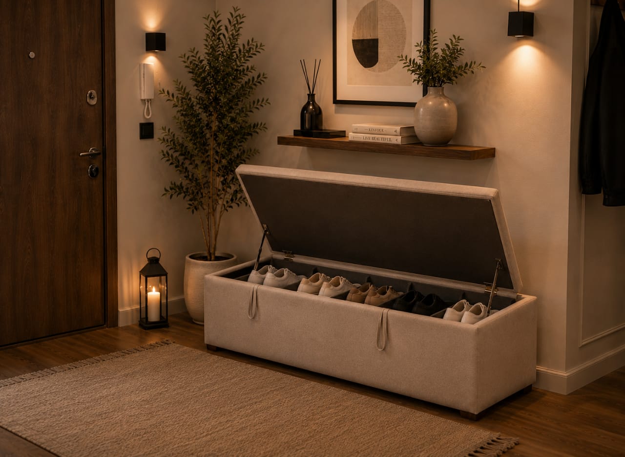 Modern Ottoman | Pouffe with Storage