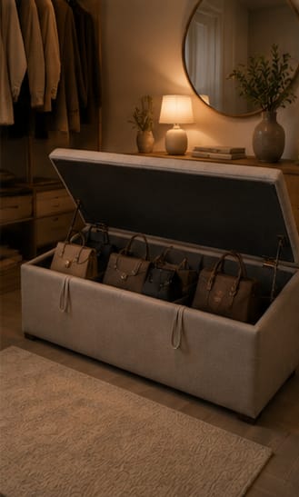 Modern Ottoman | Pouffe with Storage