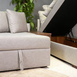 جلوري- ركنه سرير شكل حرف L