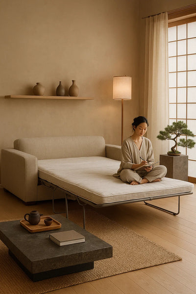 Arbon 2-seat sofa-bed with mattress