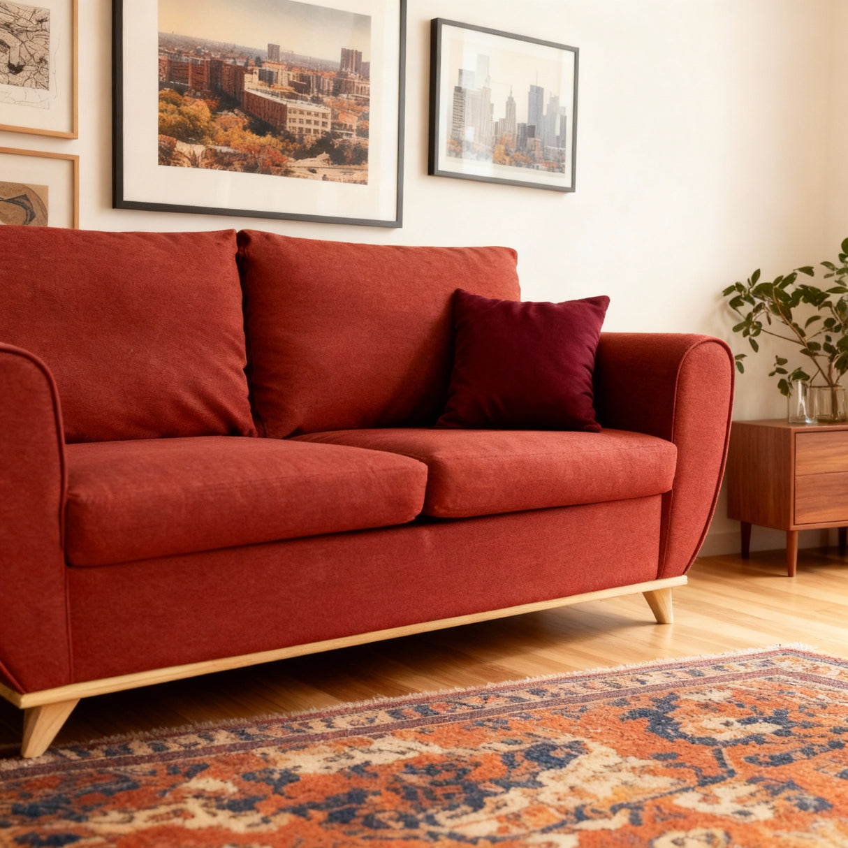 بازل - كنبة سرير ثلاث مقاعد