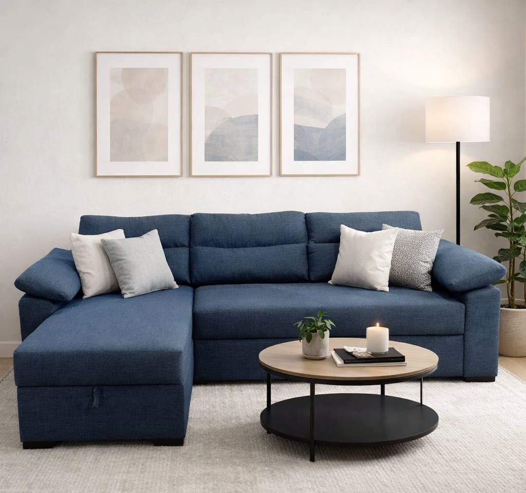 Milan | 3-Seater L-Shape MANEX Pull-Out Sofa Bed (Turkish Mechanism)