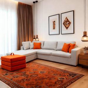 Roses | L-Shape 6-Seater 2-Fold Sofa Bed (Belgian Mechanism)